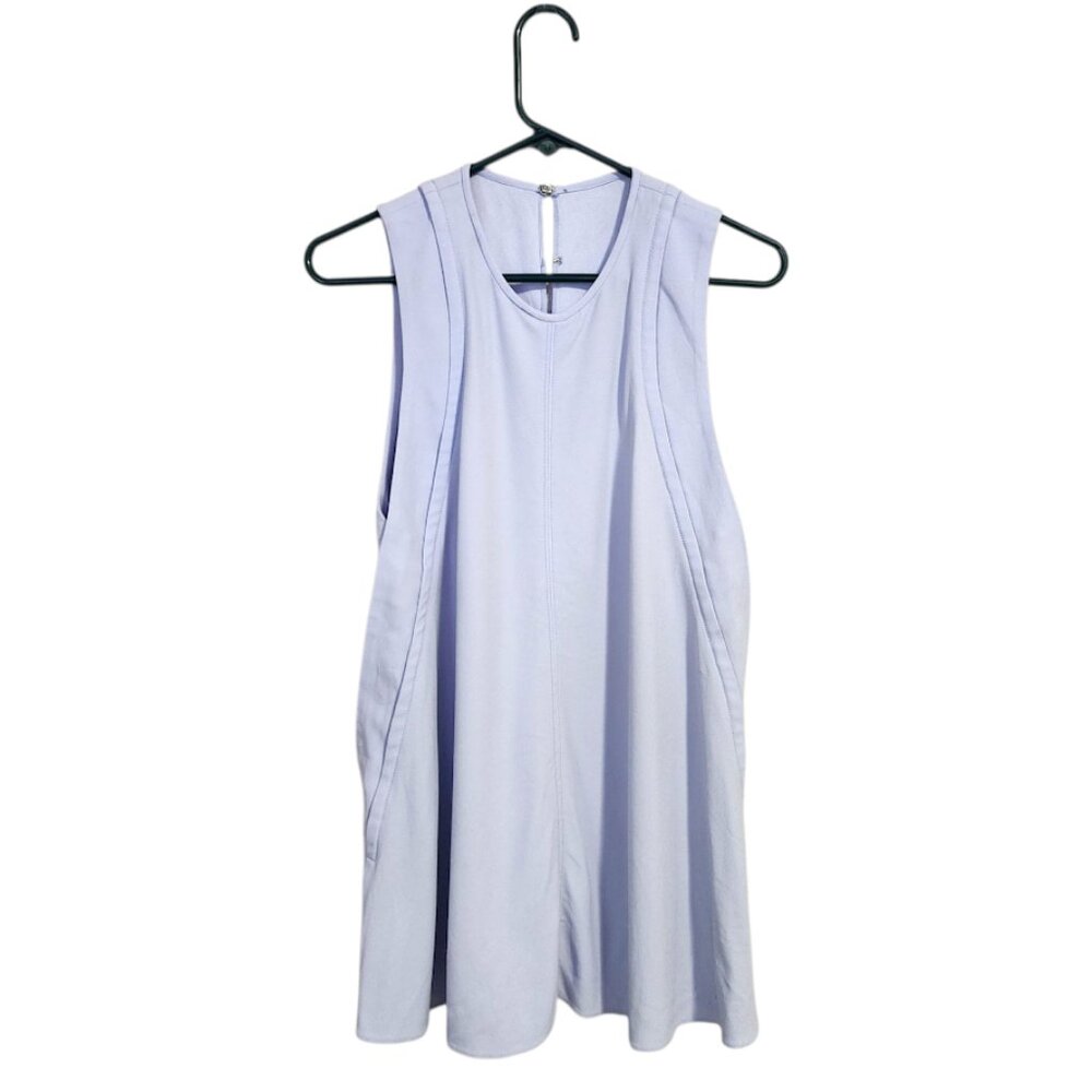 PROENZA SCHOULER dusty‎ blue sleeveless blouse keyhole cutout 4